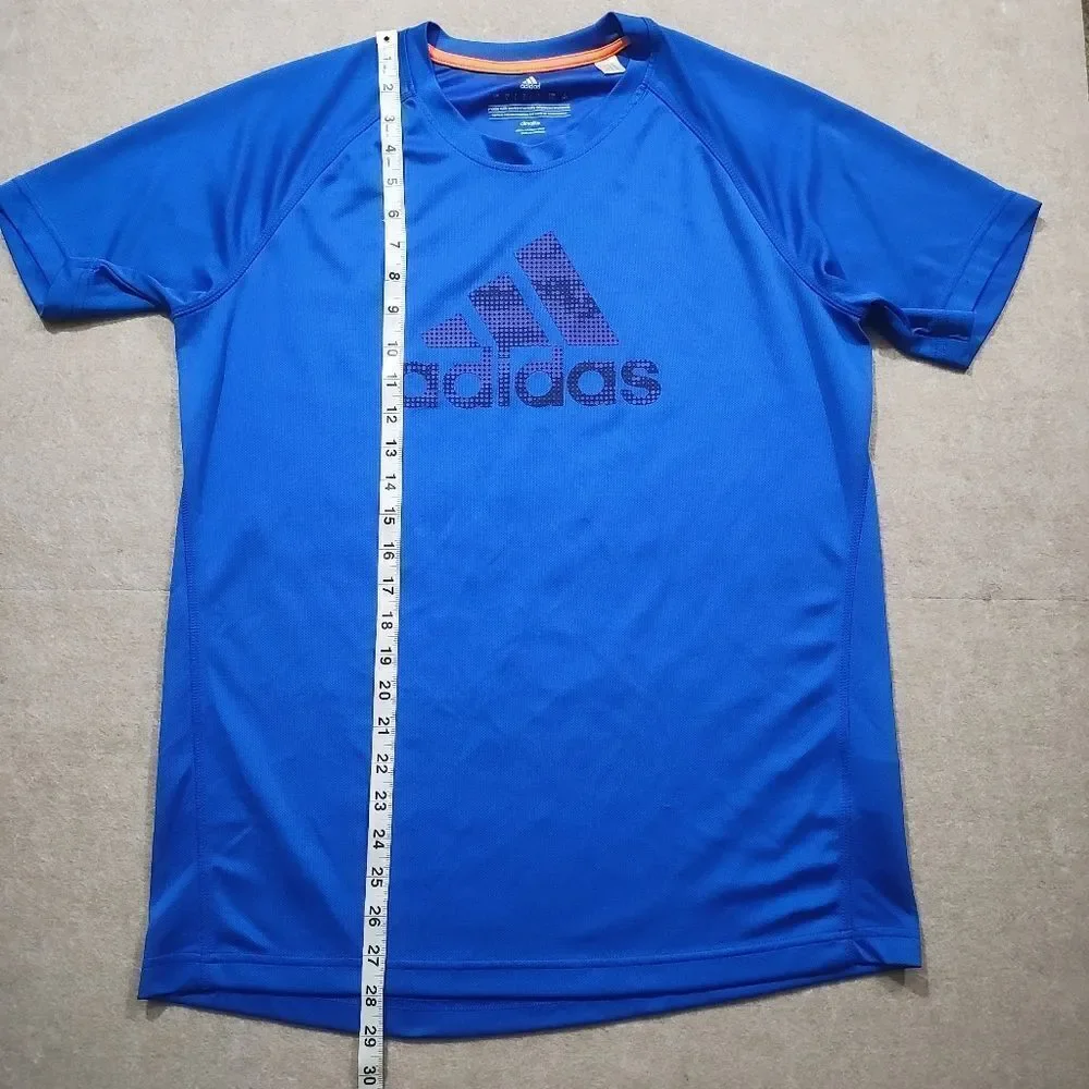 Adidas Climalite Blue Short Sleeve Athletic T-shirt -B